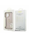 Guess Guess PU Grained 4G Logo Stand Camera Frame Zadní Kryt pro iPhone 15 Pink