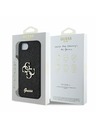 Guess Guess PU Fixed Glitter 4G Metal Logo Zadní Kryt pro iPhone 16e Black
