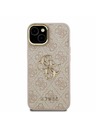 Guess Guess PU 4G Metal Logo Stand Camera Frame Zadní Kryt pro iPhone 13 Pink