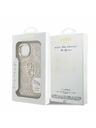 Guess Guess PU 4G Metal Logo Stand Camera Frame Zadní Kryt pro iPhone 13 Pink