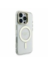 Guess Guess PC/TPU Electroplated Stand Camera Frame MagSafe Zadní Kryt s Vyměnitelným Pozadím pro iPhone 16 Pro