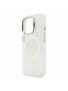 Guess Guess PC/TPU Electroplated Stand Camera Frame MagSafe Zadní Kryt s Vyměnitelným Pozadím pro iPhone 16 Pro