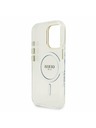Guess Guess PC/TPU Electroplated Stand Camera Frame MagSafe Zadní Kryt s Vyměnitelným Pozadím pro iPhone 16 Pro