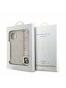Guess Guess PU Leather 4G Colored Ring Strap MagSafe Zadní Kryt pro iPhone 13 Pink