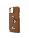 Guess Guess PU Grained 4G Logo Stand Camera Frame Zadní Kryt pro iPhone 14 Brown