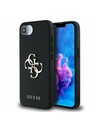 Guess Guess PU Grained 4G Metal Logo Zadní Kryt pro iPhone 16e Black