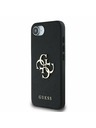 Guess Guess PU Grained 4G Metal Logo Zadní Kryt pro iPhone 16e Black