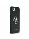 Guess Guess PU Grained 4G Metal Logo Zadní Kryt pro iPhone 16e Black