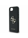 Guess Guess PU Grained 4G Metal Logo Zadní Kryt pro iPhone 16e Black