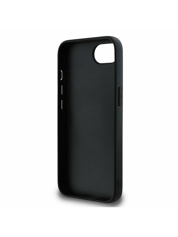 Guess Guess PU Grained 4G Metal Logo Zadní Kryt pro iPhone 16e Black