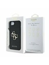 Guess Guess PU Grained 4G Metal Logo Zadní Kryt pro iPhone 16e Black