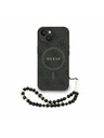 Guess Guess PU Leather 4G Colored Ring Strap MagSafe Zadní Kryt pro iPhone 13 Black