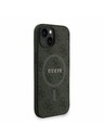Guess Guess PU Leather 4G Colored Ring Strap MagSafe Zadní Kryt pro iPhone 13 Black