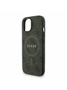 Guess Guess PU Leather 4G Colored Ring Strap MagSafe Zadní Kryt pro iPhone 13 Black