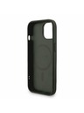 Guess Guess PU Leather 4G Colored Ring Strap MagSafe Zadní Kryt pro iPhone 13 Black