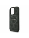 Guess Guess PU Leather 4G Colored Ring Strap MagSafe Zadní Kryt pro iPhone 15 Pro Black