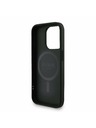Guess Guess PU Leather 4G Colored Ring Strap MagSafe Zadní Kryt pro iPhone 15 Pro Black