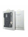 Guess Guess PU Leather 4G Colored Ring Strap MagSafe Zadní Kryt pro iPhone 15 Pro Black
