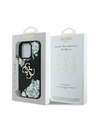 Guess Guess PU Grained Roses 4G Metal Logo Zadní Kryt pro iPhone 16 Pro Black