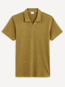Celio Khaki pánské basic polo tričko Celio Deolive