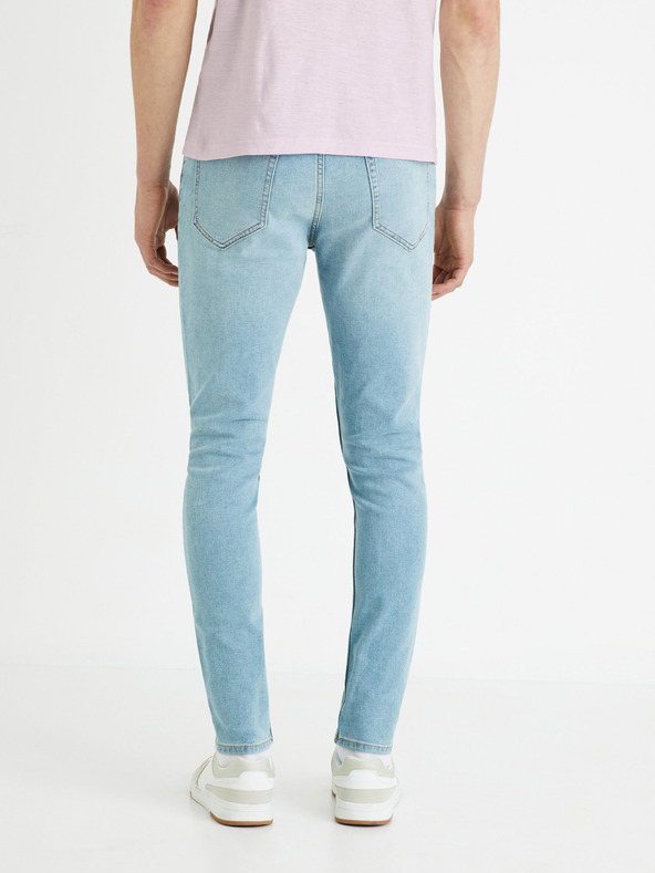 Celio Světle modré pánské skinny fit džíny Celio Foskinny1