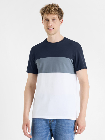 Celio Tmavě modré pánské tričko Celio Febloc