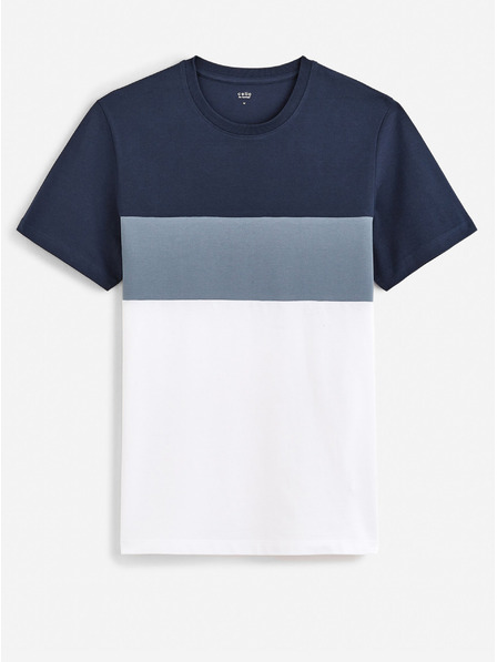 Celio Tmavě modré pánské tričko Celio Febloc