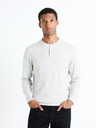 Celio Světle šedý pánský basic svetr Celio Fepax