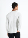 Celio Světle šedý pánský basic svetr Celio Fepax