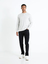 Celio Světle šedý pánský basic svetr Celio Fepax