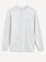 Celio Světle šedý pánský basic svetr Celio Fepax