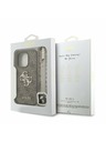 Guess Guess PU 4G Metal Logo Strap Zadní Kryt pro iPhone 16 Pro Brown
