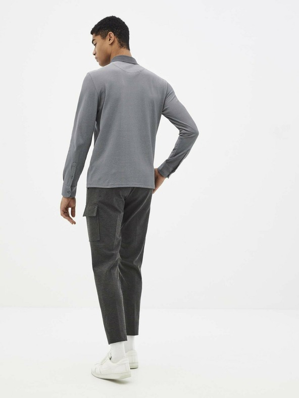 Celio Šedé polo triko Celio Seclasseml