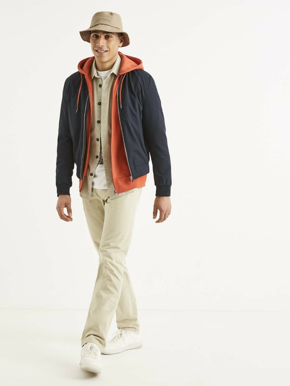 Celio Béžové pánské kalhoty Celio