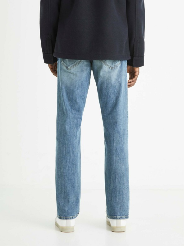 Celio Světle modré pánské straight fit džíny Celio C5