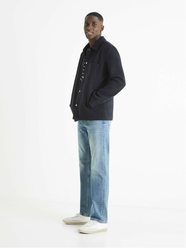 Celio Světle modré pánské straight fit džíny Celio C5