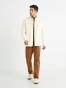 Celio Hnědé pánské straight fit džíny Celio Vopry1