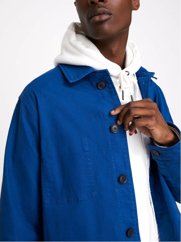 Celio Modrá pánská lehká bunda s kapsami Celio Muse