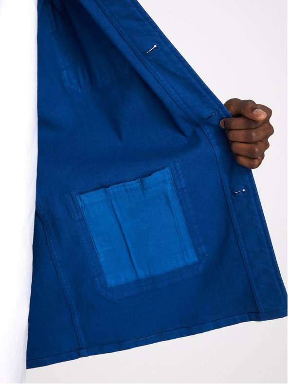 Celio Modrá pánská lehká bunda s kapsami Celio Muse