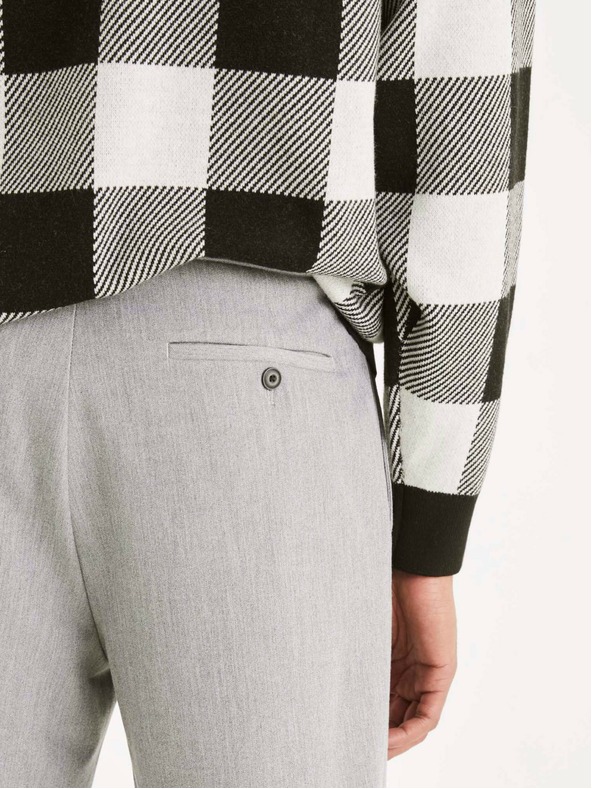 Celio Šedé pánské kalhoty Celio 24H Avoclair