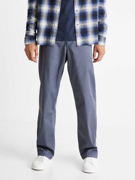 Celio Modré pánské volné kalhoty Celio Coloose1