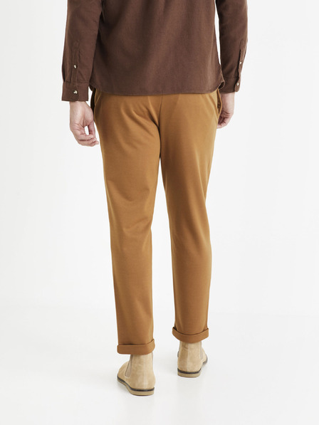 Celio Hnědé pánské tepláky Celio Coventi