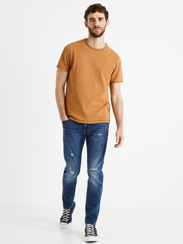 Celio Modré pánské slim fit džíny Celio Dostroy2
