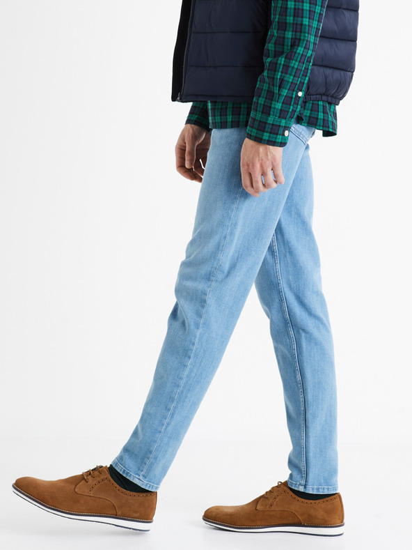 Celio Světle modré pánské slim fit džíny Celio C25 Dosoft25
