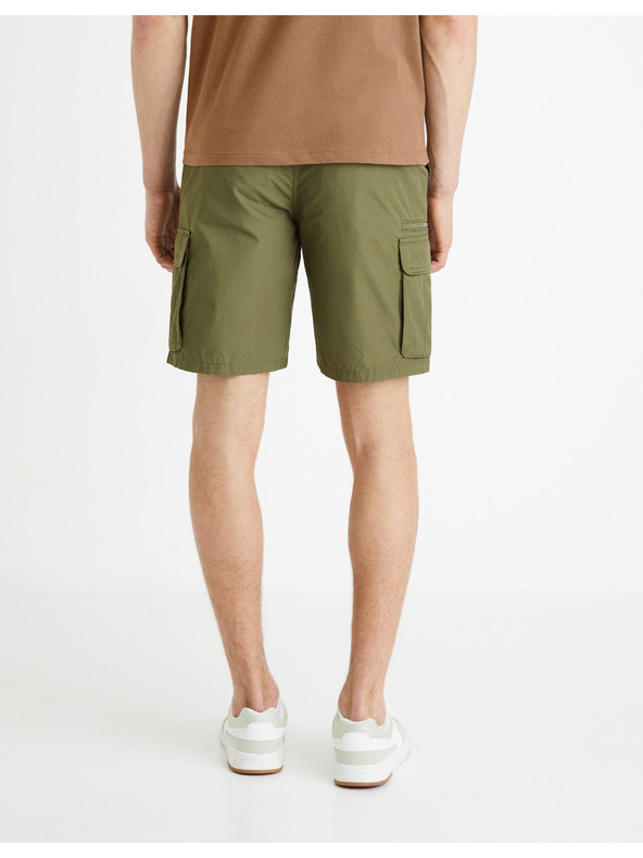 Celio Khaki pánské kraťasy Celio Fostopbm