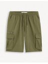 Celio Khaki pánské kraťasy Celio Fostopbm
