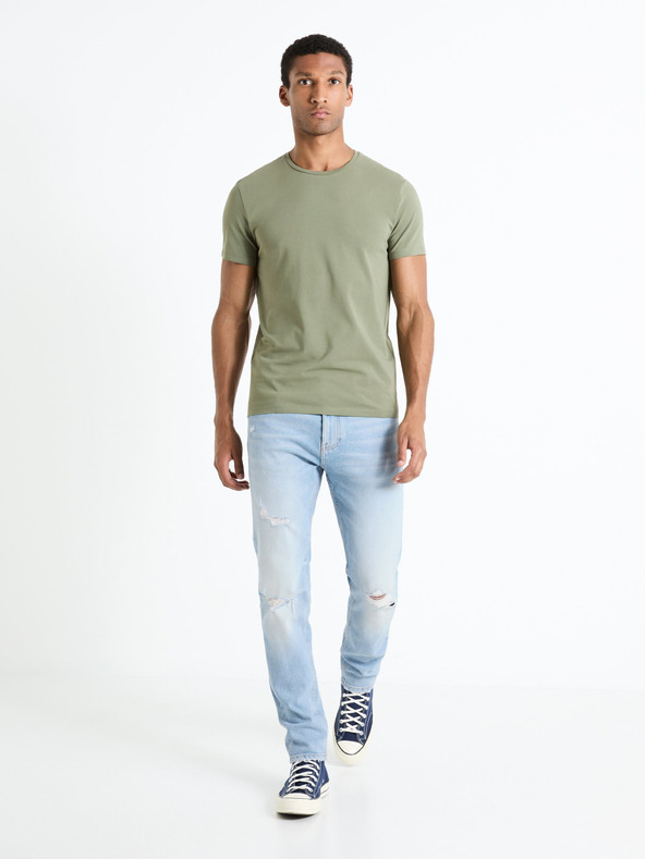 Celio Světle modré pánské slim fit džíny Celio Fostroy