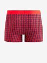 Celio Červené pánské kostkované boxerky Celio Fibocar