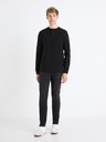 Celio Černý pánský basic svetr Celio Fepax