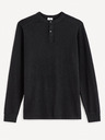 Celio Černý pánský basic svetr Celio Fepax
